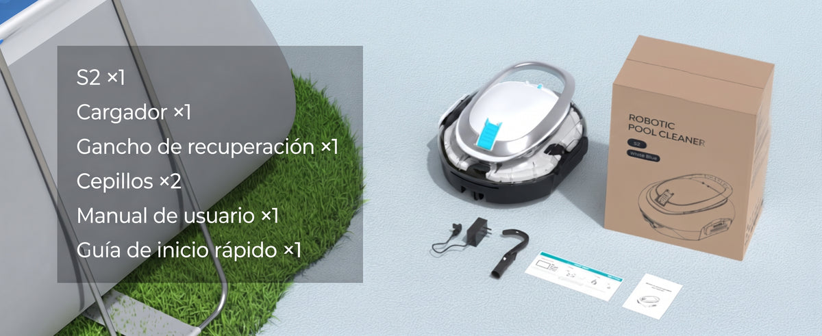 Robot Aspiradora Inalámbrica para Pileta – 90 min de Autonomía